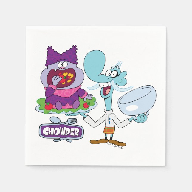 Chowder and Mung Daal Napkin (Front)