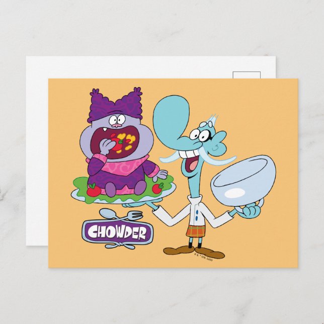 Chowder and Mung Daal Postcard (Front/Back)