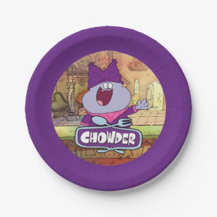 Chowder Waving Paper Plate