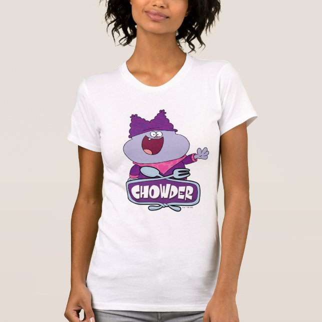 Chowder Waving T-Shirt (Front)