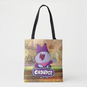Chowder Waving Tote Bag