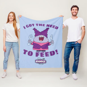 Chowder With Fork and Knife Fleece Blanket