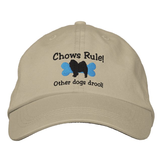 Chows Rule Embroidered Hat (Front)