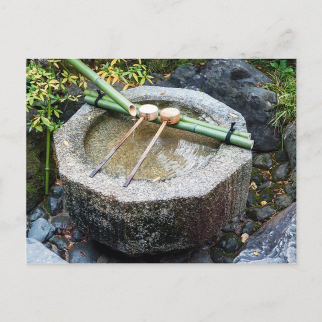 Chōzubachi in Ginkaku-ji Temple Postcard (Front)