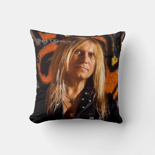 Chris Caffery Portrait Colour Throw Pillow (Front)
