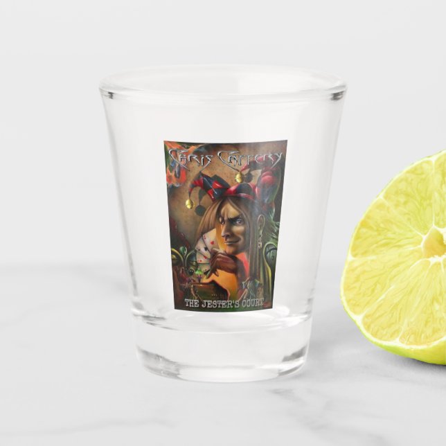 Chris Caffery - The Jester's Court Shot Glass (Front)