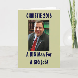 Chris Christie 2016 Funny Christmas Card