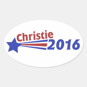 Chris Christie 2016 Oval Sticker