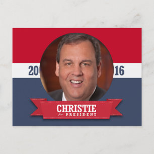 CHRIS CHRISTIE 2016 POSTCARD