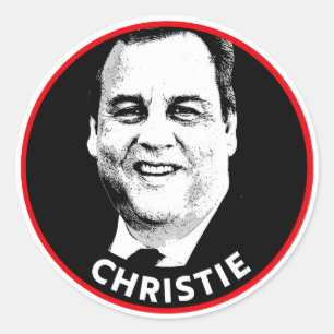 CHRIS CHRISTIE CLASSIC ROUND STICKER