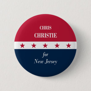 Chris Christie for New Jersey 6 Cm Round Badge