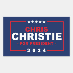 Chris Christie for President 2024 Rectangular Sticker
