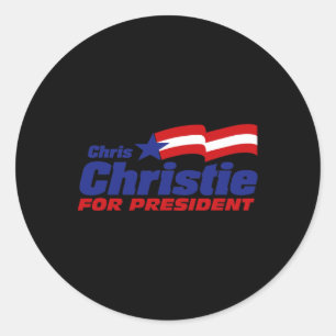 Chris Christie For President Christie Republican Classic Round Sticker