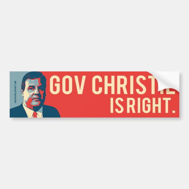 Chris Christie Hope Bumper Sticker (Front)