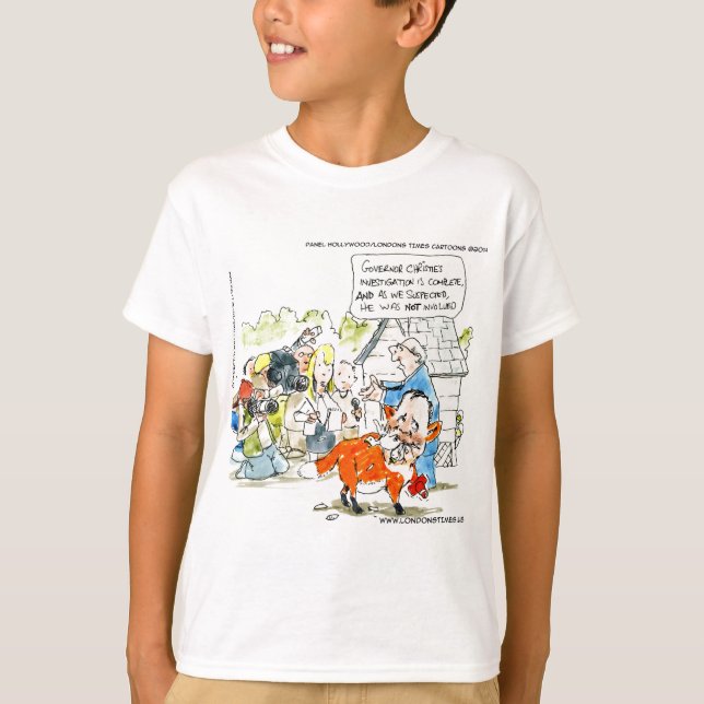 Chris Christie Like A Fox Funny T-Shirt (Front)