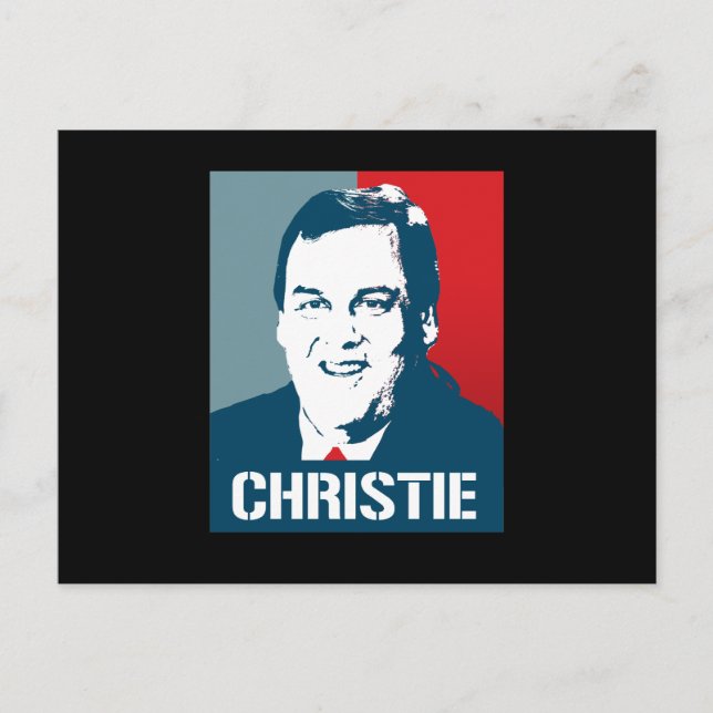 CHRIS CHRISTIE POSTER POSTCARD (Front)