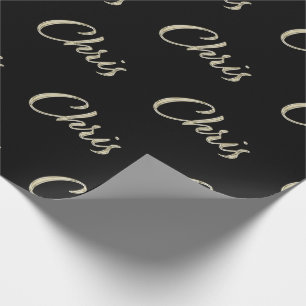 Chris First Name Name of Eles Gift Paper