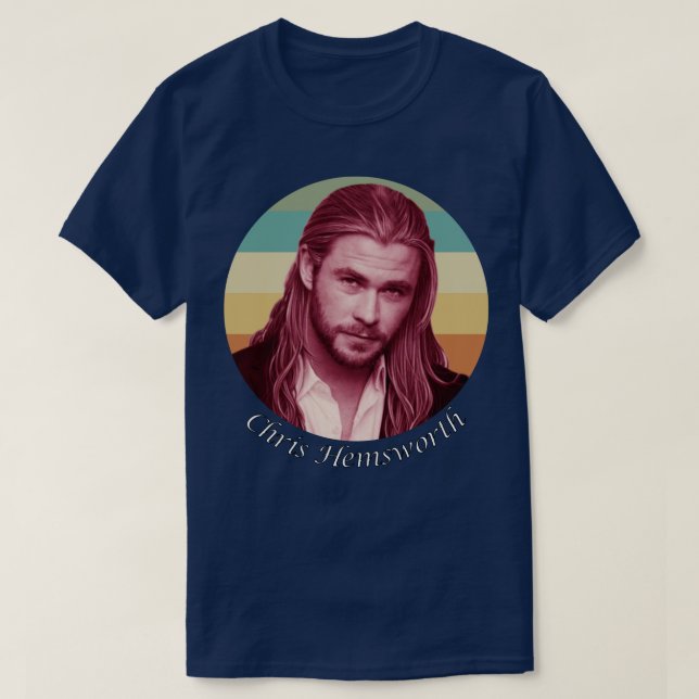 Chris Hemsworth Hollywood actor T-Shirt (Design Front)