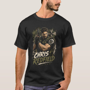 Chris Horror Redfield Art 07 Basic Dark T-Shirt