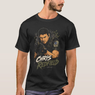 Chris Horror Redfield Art 14 Basic Dark T-Shirt