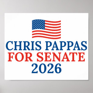 Chris Pappas for Senate 2026 Election Poster