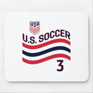 Chris Richards 3 White Usmnt Officially Licensed  Mouse Pad