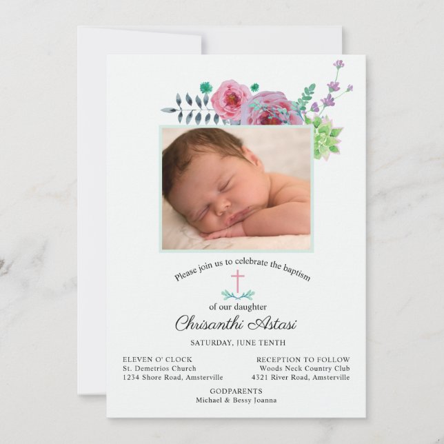 Chrisanthi Invitation (Front)