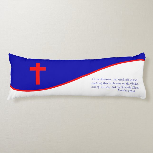 Chrisitan Flag Inspired Body Cushion (Front)