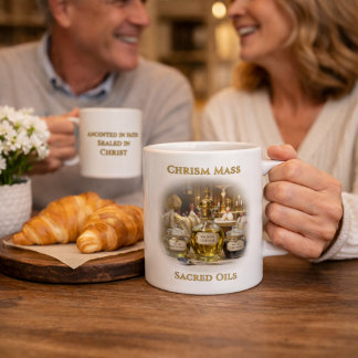 Chrism Mass Sacred Oils Cathedral Design Catholic Coffee Mug