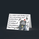 Chrismanukkahwanza Dance Holiday Card<br><div class="desc">Sometimes,  no matter how hard you try,  there's just no winning this holiday thing.  And sometimes there is.  Make up your mind to dance,  sez Gracie.</div>