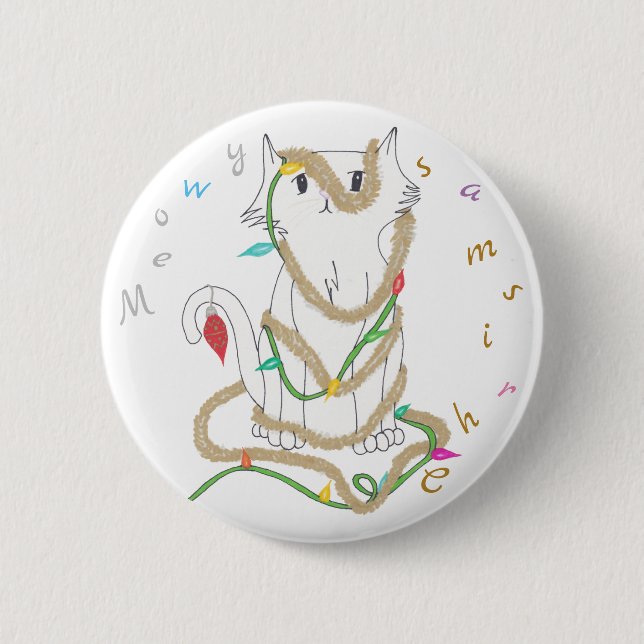 Chrismas Mess 6 Cm Round Badge (Front)