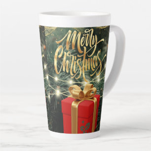 chrismast style  latte mug 