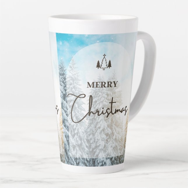 chrismast style  latte mug  (Right Angle)