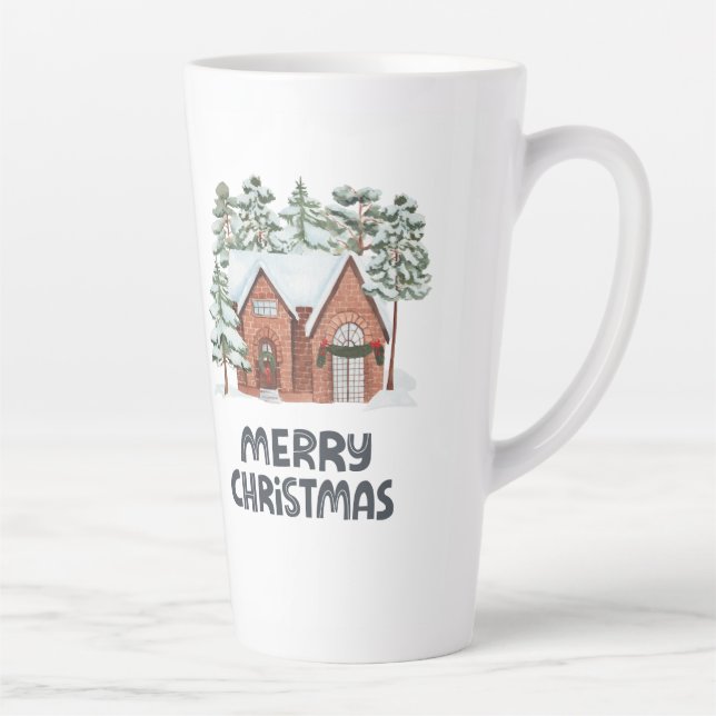 chrismast style  latte mug  (Right)