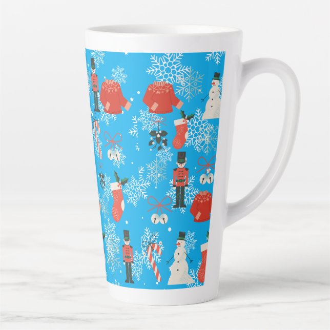 chrismast style  latte mug  (Right)