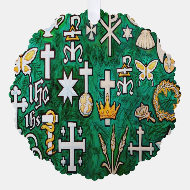Chrismons Tree Decoration Card (Front)