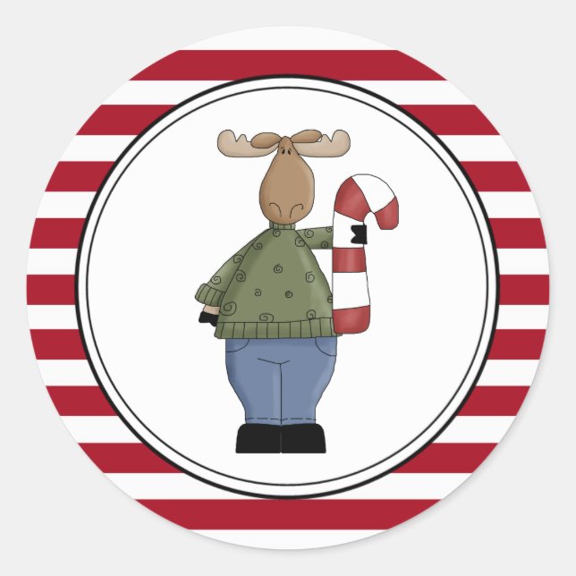 Chrismoose Holiday Envelope Seals Stickers (Front)