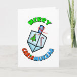 Chrismukkah Anagram Funny Greeting Card<br><div class="desc">The term "Chrismukkah" began back in 2003 on a television show called "The O.C." It can be interpreted as (1) the blending of Christmas and Hanukkah during the holiday season in homes where one is Jewish and one is of Christian Protestant faith. It's a way to celebrate both sides of...</div>