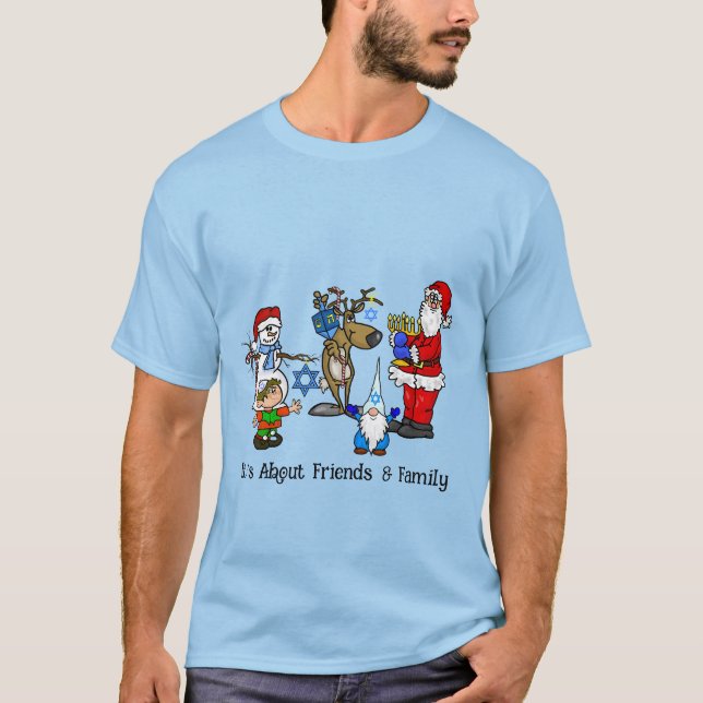 Chrismukkah Friends and Family T-Shirt (Front)