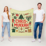 Chrismukkah Hanukkah Christmas Jewish Religious  Fleece Blanket<br><div class="desc">Chrismukkah Hanukkah Christmas Jewish Religious</div>