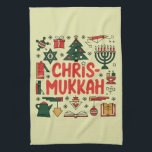 Chrismukkah Hanukkah Christmas Jewish Religious  Tea Towel<br><div class="desc">Chrismukkah Hanukkah Christmas Jewish Religious</div>