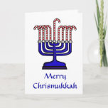 Chrismukkah Spirit of the Season Greeting Card<br><div class="desc">The term "Chrismukkah" began back in 2003 on a television show called "The O.C." It can be interpreted as (1) the blending of Christmas and Hanukkah during the holiday season in homes where one is Jewish and one is of Christian Protestant faith. It's a way to celebrate both sides of...</div>