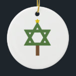 Chrismukkah Tree Ceramic Tree Decoration<br><div class="desc">Ornament</div>