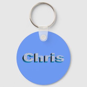 Chris's blue key chain