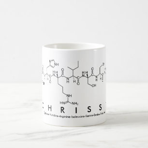 Chrissy peptide name mug