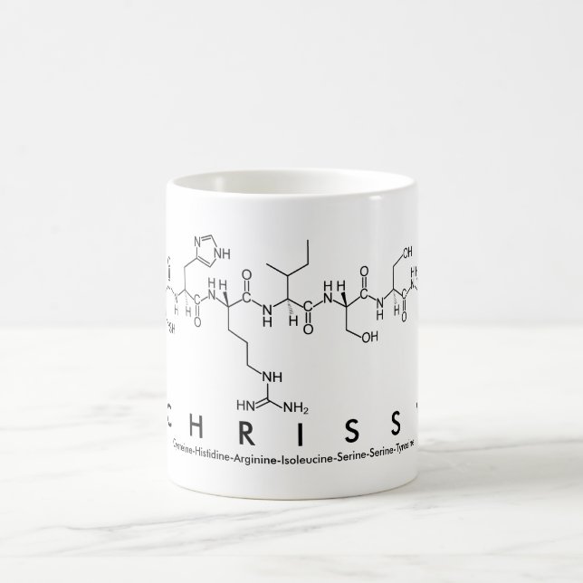 Chrissy peptide name mug (Center)