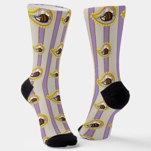 Chrissy the Hedgehog Socks (Angled)
