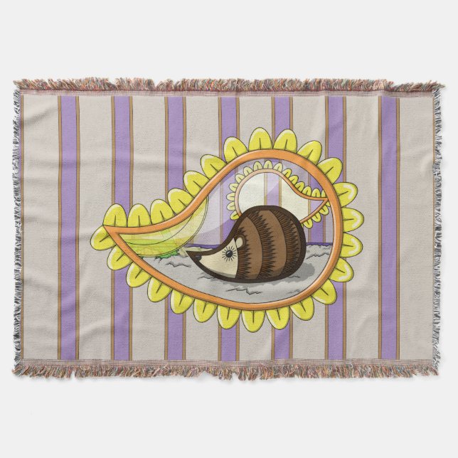 Chrissy the Hedgehog Throw Blanket (Front)