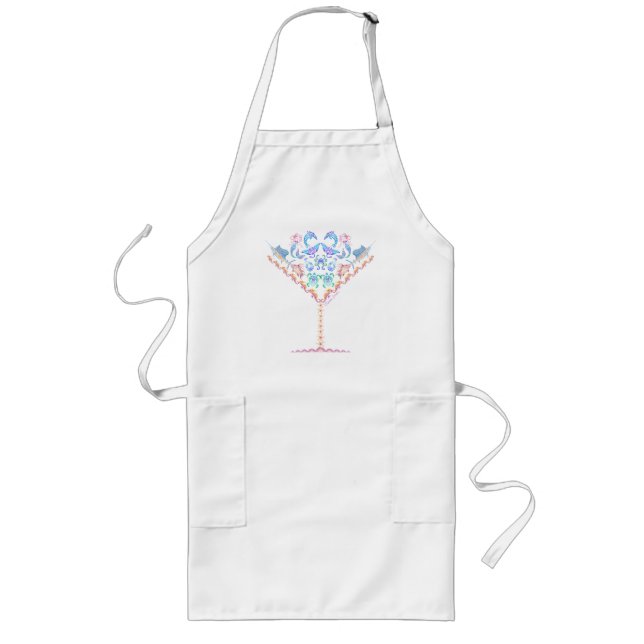 Chrissy's Marine Martini Long Apron (Front)