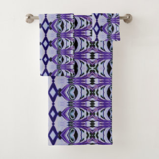 Chrissy's stripe in purple bath towel set